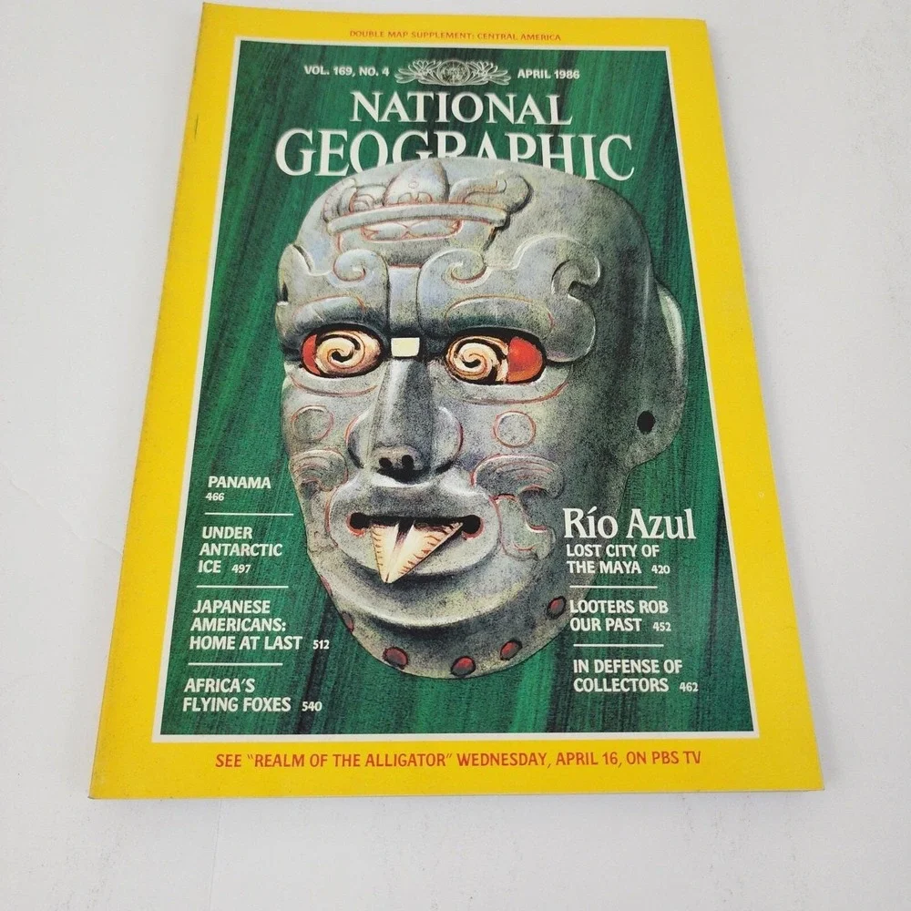 National Geographic Magazine‎ April 1986 No Map
